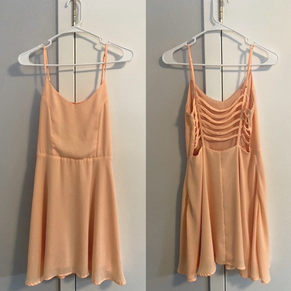 Peachy occasional dress
